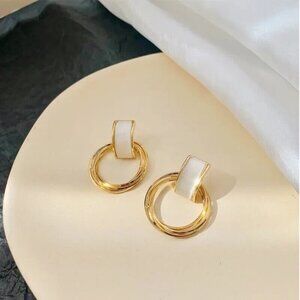 Classy Multilayers Drop Earrings Inlaid Synthetic Gems For Women